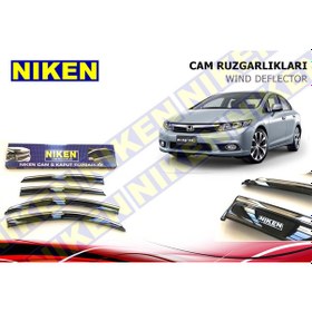 Resim Honda Civic Fb7 Kromlu Cam Rüzgarlığı Niken 2012-2016 