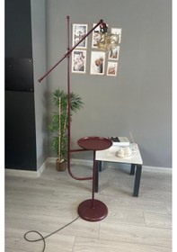 Resim Melk Vişne Çürüğü Gövde Bal Rengi Cam Lambader Tepsili Makas Gövde Modern Oturma Odası Natural 