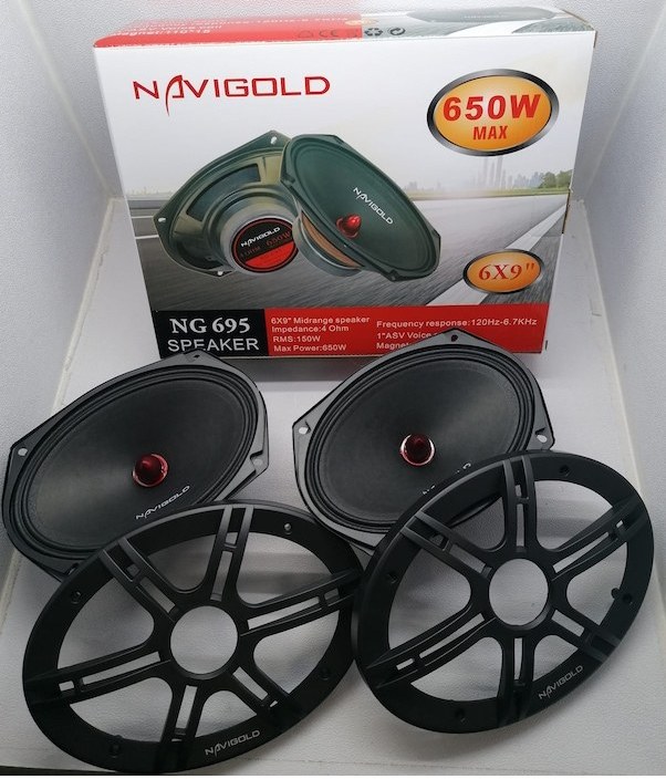Navigold Ng-695 650 Watt 6X9 Oval Midrange Oto Hoparlör Takımı
