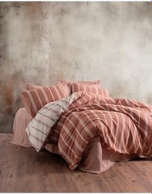 Resim Cotton Box Smooth Çift Kişilik Nevresim Takımı Jamira Tarçın 