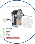 Resim Arçelik 5192 Nf Buzdolabı Arka Fan Motoru Pervaneli 