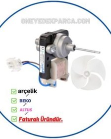 Resim Arçelik 5192 Nf Buzdolabı Arka Fan Motoru Pervaneli 