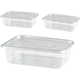 Resim FOLYOTERM 1500 Gram Düz Kapak Plastik Sızdırmaz Kap 50 Adet 