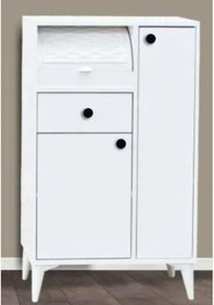 Resim 2 Kapılı 1 Çekmeceli Beyaz Ekmeklik Beyaz 