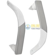 Resim Beko Uyumlu D 9400 Nm Buzdolabı Alt Ve Üst Kapı Kolu - 514504811 