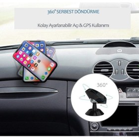 Resim Araç Göğsü Manyetik Mıknatıslı Universal Telefon Tutucu Tutacağı 