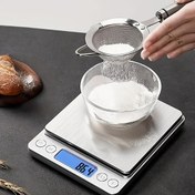 Resim Ultra-Hassas Dijital Mutfak Tartısı - 500g/0.01g & 3kg/0.1g Hassasiyet, LCD Ekran, Pil ile Çalışır (Piller Dahil Değildir), Dayanıklı ABS Malzeme 