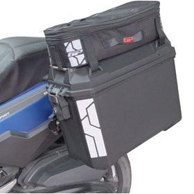 Resim GP KOMPOZİT Universal 26 lt x 2 Plastik ve Kumaş Motosiklet Yan Çanta Seti Siyah 
