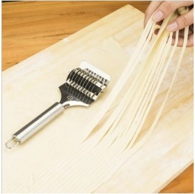 Resim Senin Dükkanın Paslanmaz Çelik Erişte Makinesi Makarna Kesici Dilimleyici Kafes Rulo Hamur Kesici 