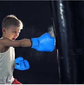 Resim Geeroyoo Jh802 Çocuk Muay Thai Boks Eldiveni - Kırmızı, Kickboks Ve Antrenman İçin Özel Tasarım Kırmızı 