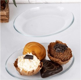 Resim 12'li Küçük Kayık Tabak, Kahvaltılık, 15X11 Cm, Beyaz 