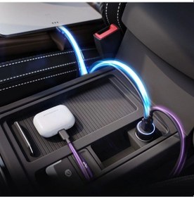 Resim Mcg Araç İçi Çakmaklığa Takılantype-c Ve Usb Girişli 2 Portlu Hızlı Şarj Adaptörü 