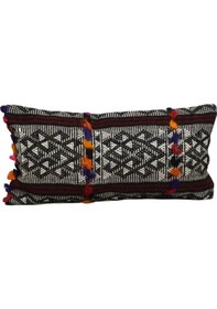 Resim Zehra Abla Halı Yeni El Dokuma Dekoratif Lumbar Kilim Kırlent Yastık Kılıfı 6188 