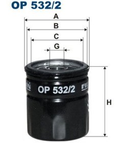 Resim FILTRON OP532/2 Yag Filtresi (Ford:Focus 1.6 Zetec 11- Mazda :3 (Bk) 2.0 04-06) OP5322 (WA128593) 