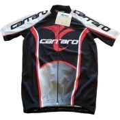 Resim Carraro Bisiklet Forması Kısa Kol Dik Yaka Fermuarlı Siyah Beyaz S Beden W05 2008815 