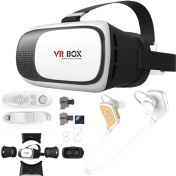 Resim Vr Box Sanal Gerçeklik Gözlüğü Bluetooth Kulaklık Ve Kumanda 6İnc 