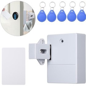 Resim Youtek Gri & 5 Anahtarlı Rfıd Gizli Dıy Dolap Kilit Seti, Kablosuz Kurulum, Hızlı Kullanım Diğer 