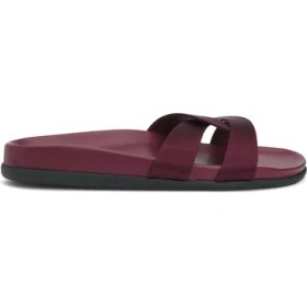 Resim Desmos Footbed Bordo Kadın Deri Terlik 