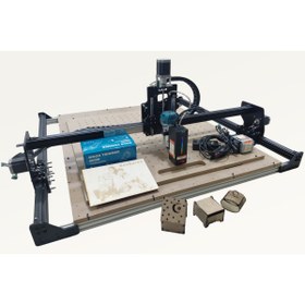 Resim zetcarve -E-SaT M5 MasaÜstü Cnc 2'si 1 Arada 40 Wat Optik Lazer + Router Makine 90X120CM İşlem Alanı 