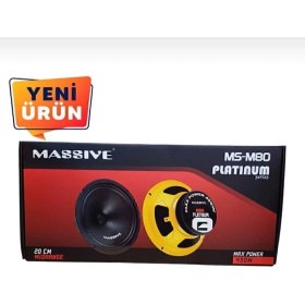 Resim MS80 20CM Uyumlu Midrange 450WAT 175RMS Iki Adet 20CM Kapak Hediyelidir 