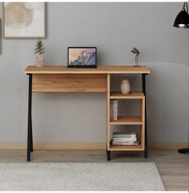 Resim Rio Metal Ayaklı Çalışma Masası Atlantik Çam 