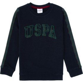 Resim U.S. Polo Assn. Erkek Çocuk Lacivert Bisiklet Yaka Sweatshirt 50316537-VR033 