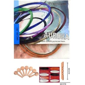 Resim Aurora 0.20 Uzun Sap Bağlama Tel Seti 