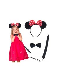 Resim Minnie Mouse Taç Kuyruk Papyon Gösteri Seti 