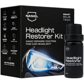 Resim Genel Markalar Headlight Restorer Nano Seramik Far Yenileme ve Koruma Kiti-3 Yıl Dayanım-10ml-Far Temizleme 