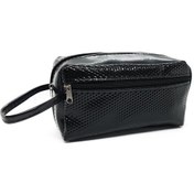 Resim Boldy Kozmetik Çantası-Tıraş Çantası-Seyahat Çantası-Makyaj Çanta Siyah 