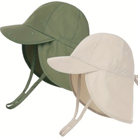 Resim 1 adet/2 adet Camptrace Yaz Macerası Geniş Kenar Güneş Şapkaları, Hızlı Kuruyan Naylon ve Spandex, Hafif Çekme İpli Plaj Şapkaları Seyahat ve Yüzme için, Elde Yıkama, Doğum Günü Durumu, Gençler için Uygun Tasarım, Kamp trac 