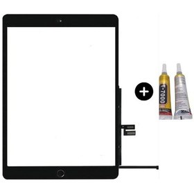 Resim Apple Uyumlu iPad 7.nesil A2197-a2198-a2200 Servis Home Tuşlu Dokunmatik Siyah + B7000 