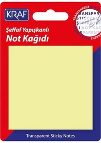 Resim 7676tr Yapışkanlı Not Kağıdı 50yp.76x76mm. Şeffaf Sarı 