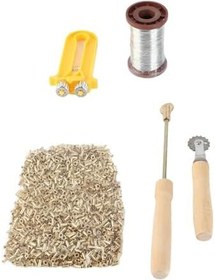 Resim Arı başlatıcı araçları Kit tel gömlekçisi arı gerginliği Bakır Gözlüler ile Arıcılar için Demir Kablolar ve Yeni Başlayanlar ve Profesyoneller için Güvenli Arı Ekibi 