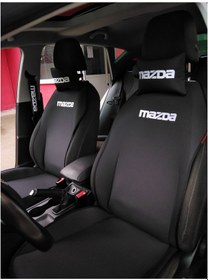 Resim Mazda Nakışlı Ön Ikili Oto Koltuk Kılıfı 