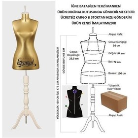 Resim Videolu Ürün-40 Beden Iğne Batabilen Terzi Mankeni Prova Mankeni 527201093 