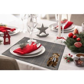 Resim Teddies Kumaş Amerikan Servis 4'lü Set 35x50cm Keten Kumaş, Ulusl. Yıkama Ve Solmama Sertifikası Çok Renkli 