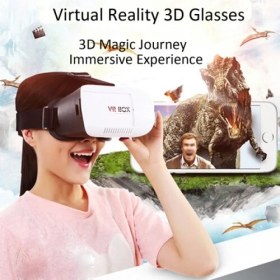 Resim 3D Sanal Gerçeklik Gözlüğü Vr Box Kumandalı 