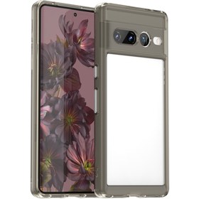 Resim Microcase Google Pixel 7 Pro Shield Serisi Darbeye Dayanıklı Yarı Esnek Plastik Tpu Kılıf - Al8100 