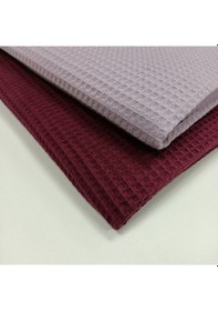 Resim Waffle Pike Bornozluk Kumaş 100% Pamuk W-21 Bordo 