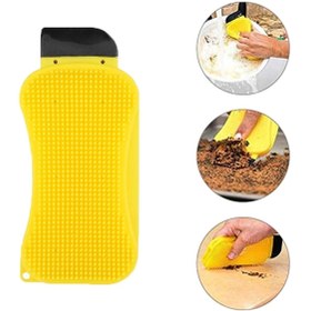 Resim TEKNO İSTANBUL Buffer® Çok Fonksiyonlu Deterjan Hazneli Pratik Bulaşık Yıkama Fırçası 