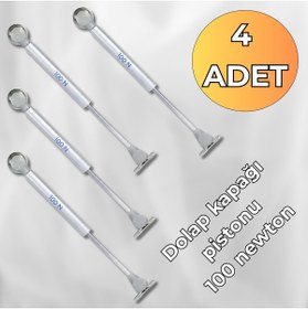 Resim almital mobilya aksesuarları furniture accessories 4 Adet 100N Gazlı Piston Kalkar Dolap Kapak Uzun Ömürlü 
