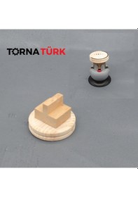 Resim Ahşap Malafa Yuvarlak Bilezik Rokelası - Top Mengene Yuvarlak Malafa Şekillendirme Aparatı Metalik 