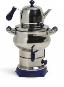 Resim Armağan Çay Semaveri & Çay Makinesi - Lacivert Aksam - Özel Seri - 3,5 Litre Su Haznesi 