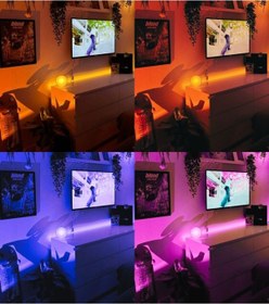Resim 50 Cm Şeffaf 8 Renk Kumandalı Sese Duyarlı Renk Değiştiren Rgb Çubuk Şerit Led Işık Sb-6541 