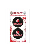 Resim Bajaj 3d Kabartmalı Damla Logo Sticker 5cm 01 