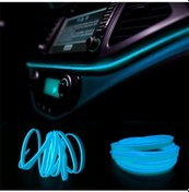 Resim Araç İçi Torpido Şerit Led Buz Mavisi Renkli ip Neon 2 Metre 