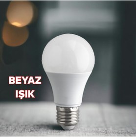 Resim Badem10 Tasarruflu Ampul 15 W Led Lamba Beyaz E27 Duy 1460 Lümen Uzun Ömürlü 220 Volt Elektrik 1 Adet 