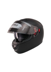 Resim Motosiklet Kaskı Ce Sertifikalı Güneş Vizörlü Full Face Mat Black Kask Siyah 