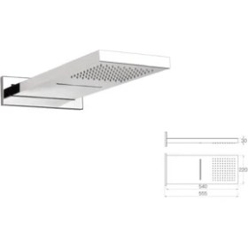 Resim Mistillo Paslanmaz Panel Tepe Duşu - Mrf02 